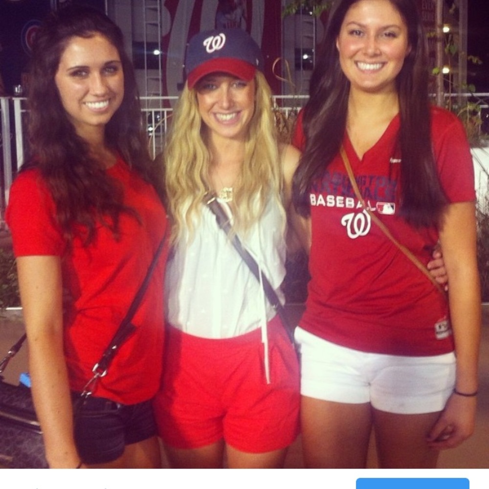 High waisted red jcrew shorts